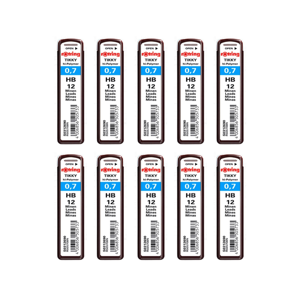 ไส้ดินสอกด 2B rotring ขนาด 0.7มม. 10 กล่อง_0